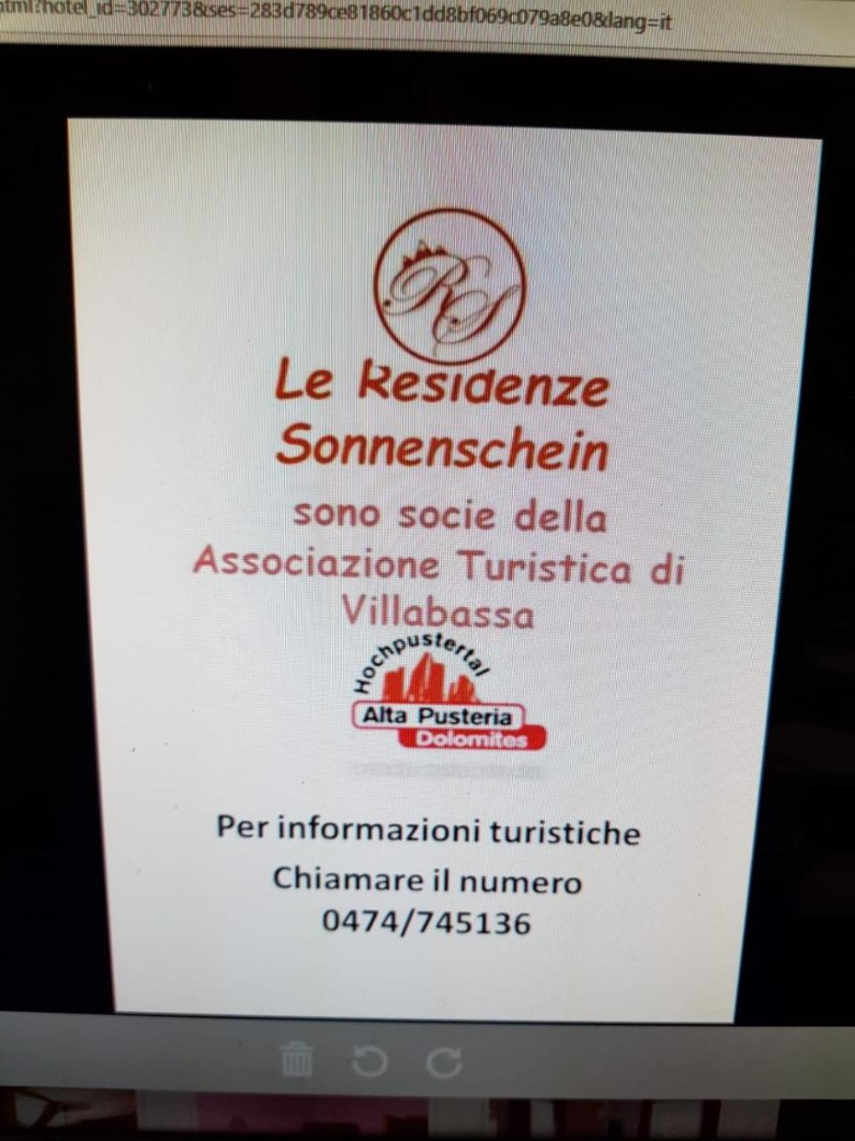 Aparthotel Residenze Sonnenschein Casa Rossa à Villabassa Extérieur photo